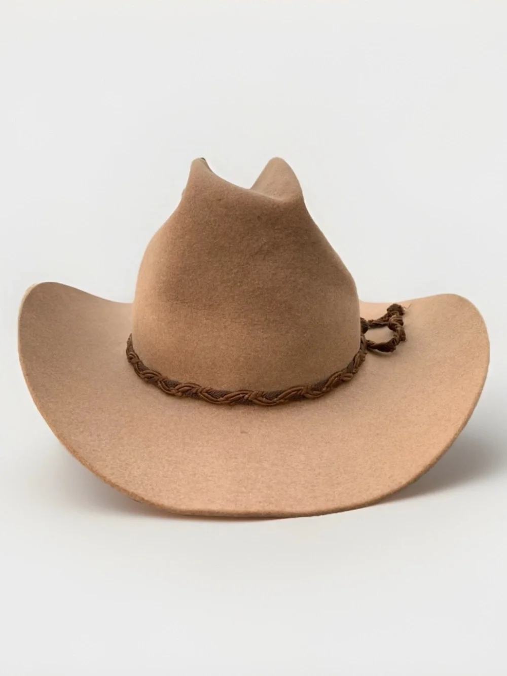 Vintage Stetson John B. Stetson 4x Beaver XXXX Stetson Tan Cowboy Hat Bullriding - Picture 7 of 12
